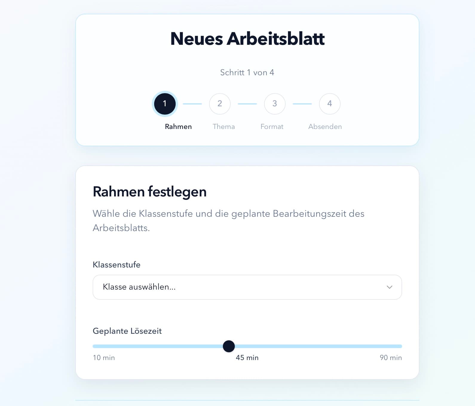 Lesari Wizard Ansicht